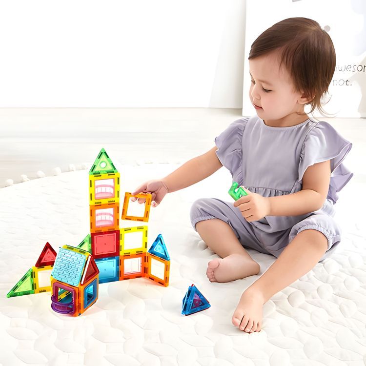 Multistore Magnetische Bouwblokken - 130-delige Bouwset - Huis, Auto & Aanhanger