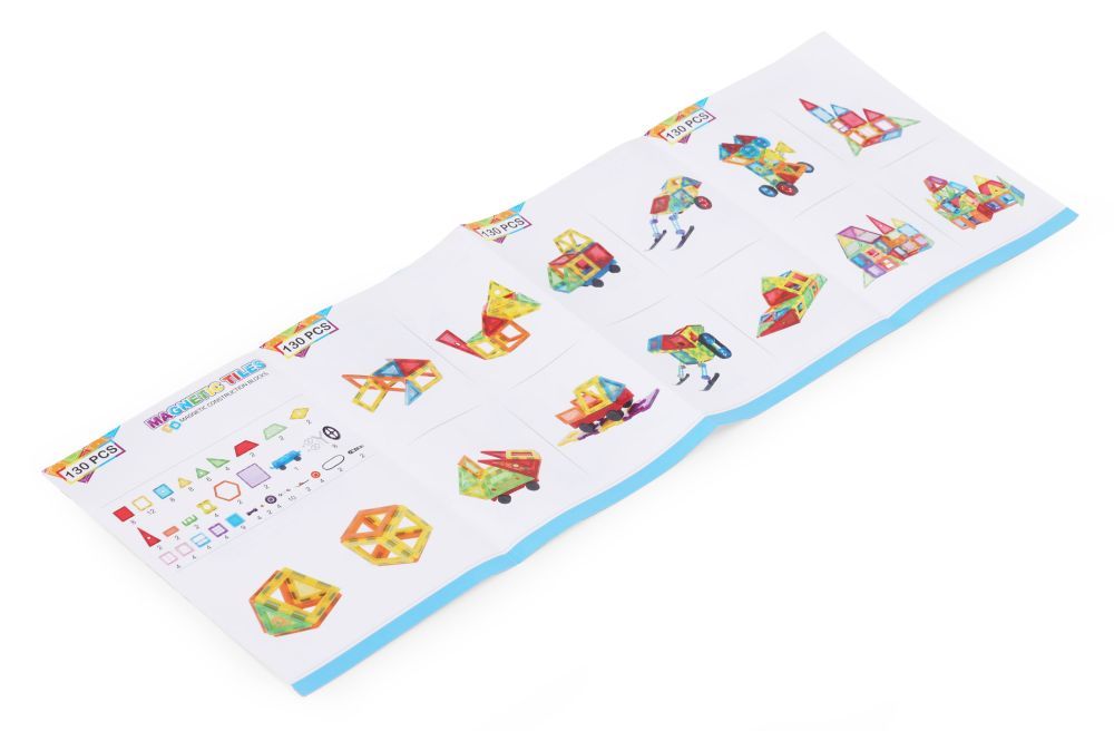 Multistore Magnetische Bouwblokken - 130-delige Bouwset - Huis, Auto & Aanhanger
