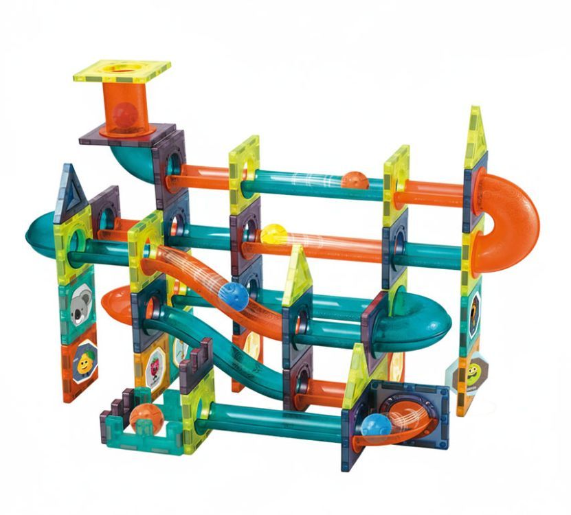 Multistore Magnetische LED Knikkerbaan - 105-delige Bouwset - Marble Run