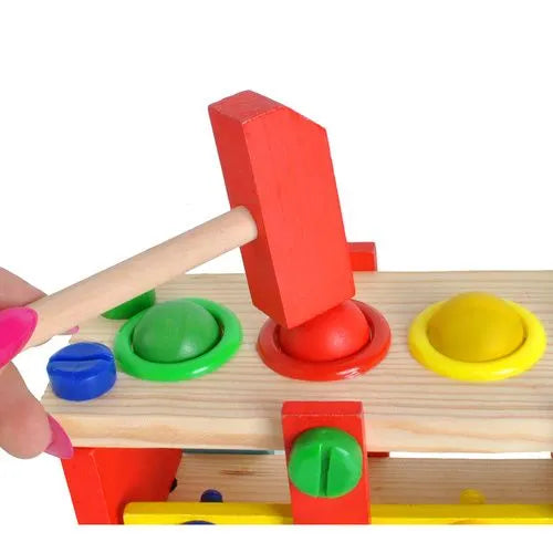 Ruhhy Houten Educatieve Vrachtwagen - Speels en Leerzaam Speelgoed voor Kinderen