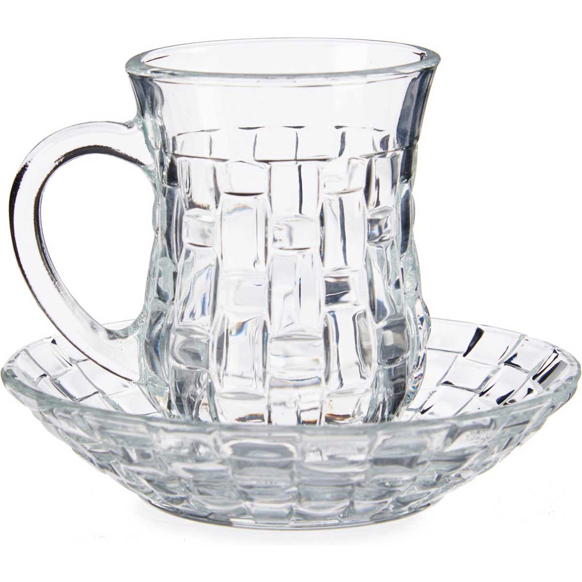 Vivalto Theeglas met Schotel en Oor glas productafbeelding 2