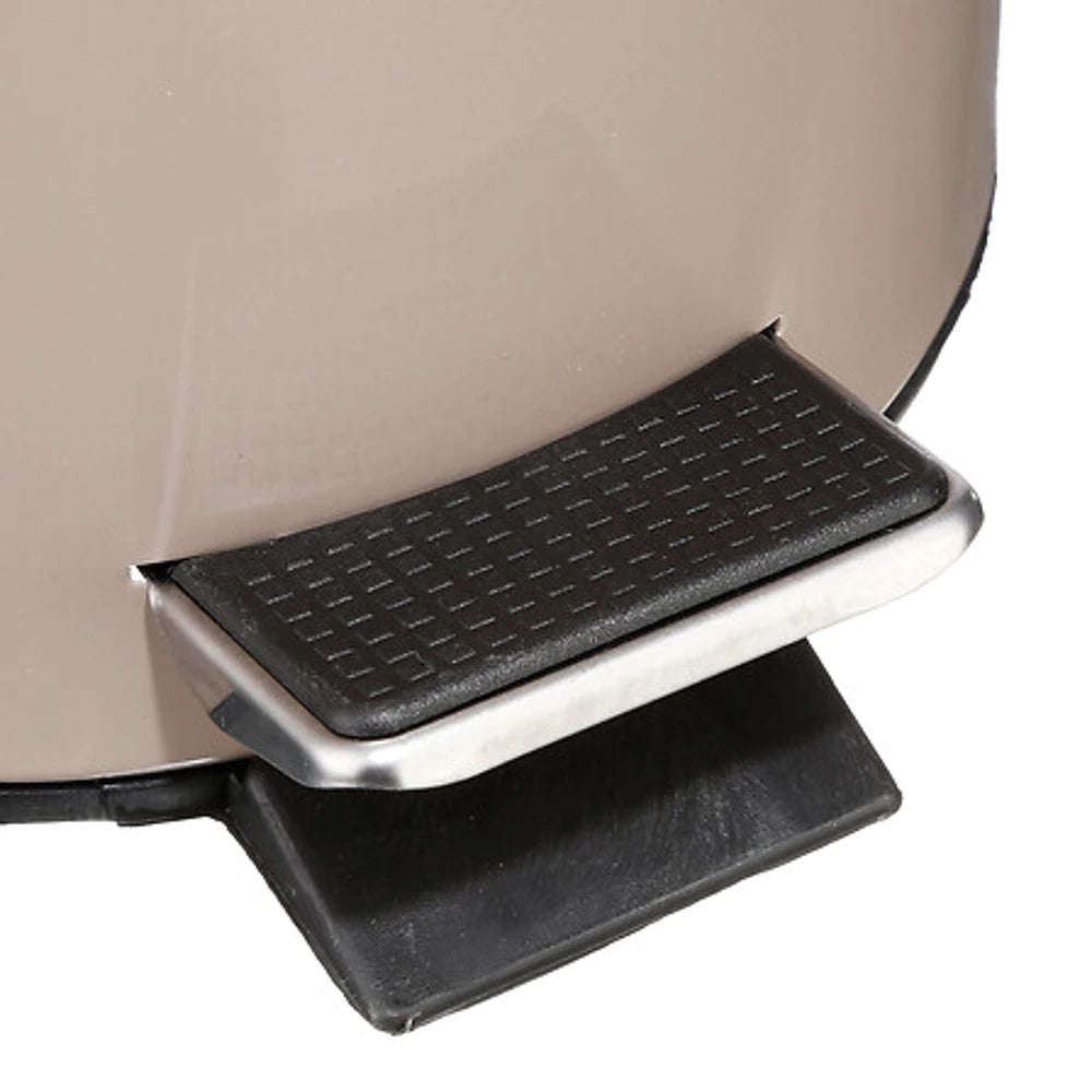 5Five Prullenbak - Kleine Pedaalemmer - Taupe - 3L - Badkamer/Toilet