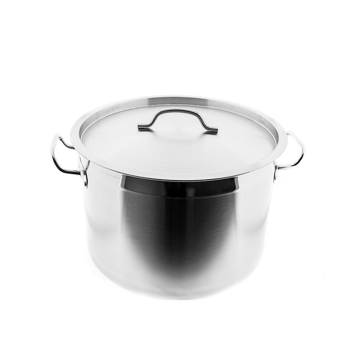 Almina Kookpan met Glazen Deksel - 28cm - 9.8L - Edelstaal - Zilver - TEKZEN