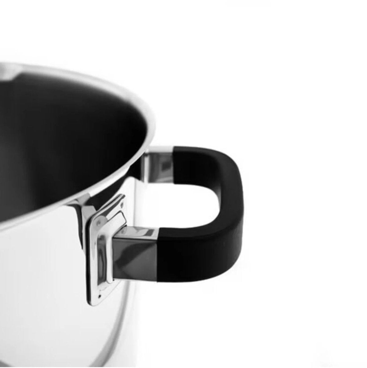 Almina Kookpan met Glazen Deksel - 28cm - 9.8L - Edelstaal - Zilver - Siliconen Handvat - TEKZEN