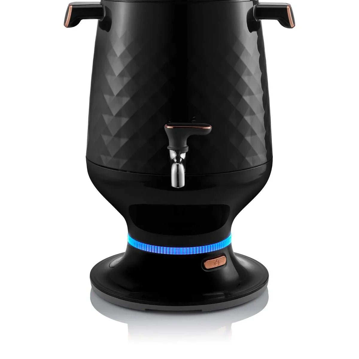 Arzum Ehlikeyf Samovar - Zwart - Turkse Theemachine - 3.5 + 1.2 liter - Led-indicator - 2200W - Semaver