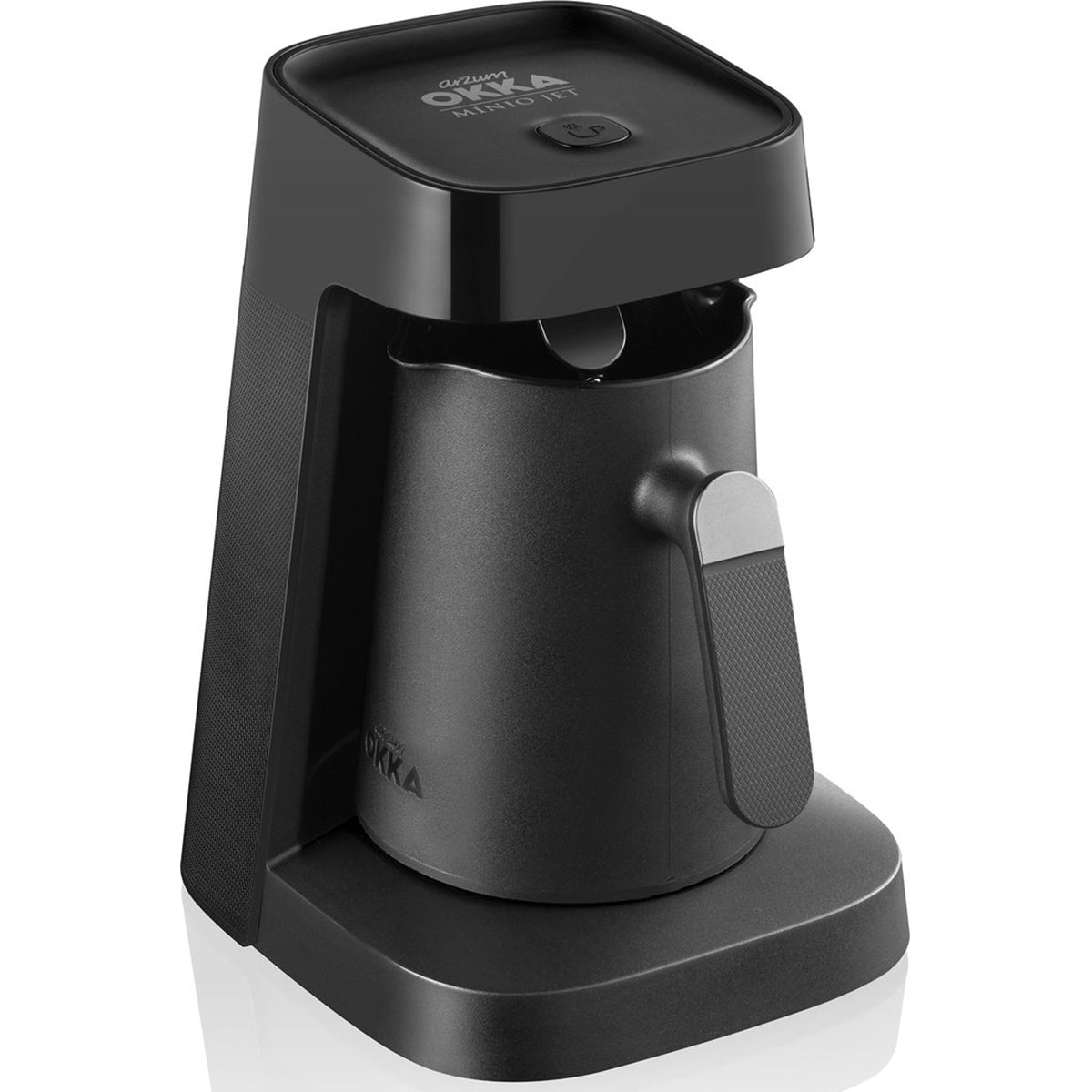 Arzum OKKA Minio Jet OK0017 - Turks Koffiezetapparaat - Zwart/Chroom - Dubbelzijdige Koffiepot - 1 - 5 Kopjes - 480W - TEKZEN