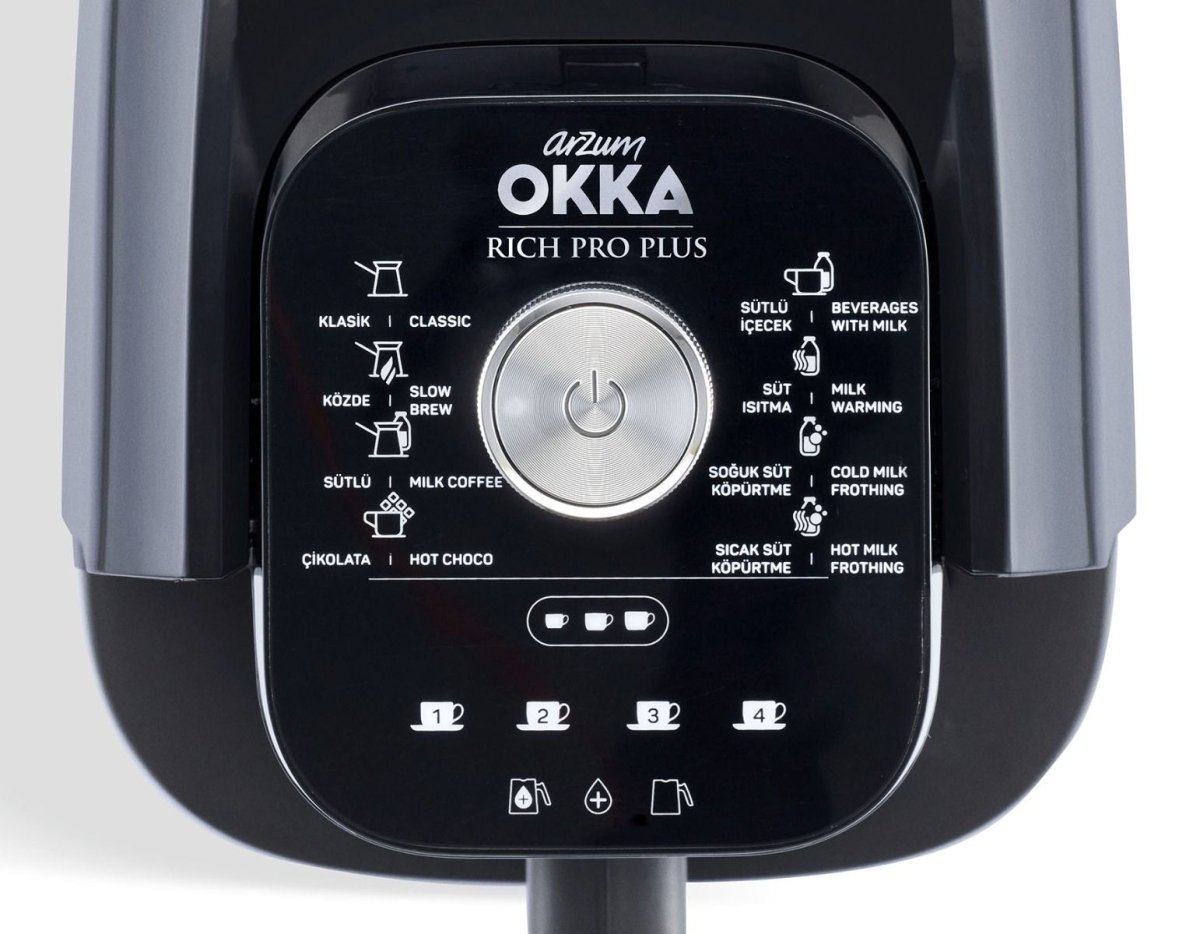 Arzum OKKA Rich Spin Pro Plus OK0038 - Turks Koffiezetapparaat - Chroom - 700 Watt - 8 Standen - Ingebouwde Watertank - TEKZEN