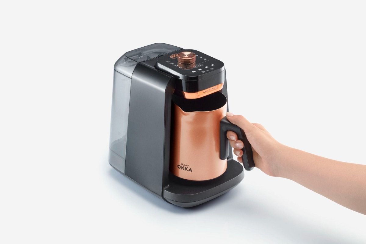 Arzum OKKA Rich Spin Pro Plus OK0038 - Turks Koffiezetapparaat - Koper - 700 Watt - 8 Standen - Ingebouwde Watertank - TEKZEN