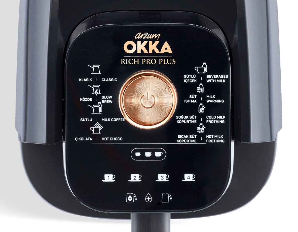 Arzum OKKA Rich Spin Pro Plus OK0038 - Turks Koffiezetapparaat - Koper - 700 Watt - 8 Standen - Ingebouwde Watertank - TEKZEN