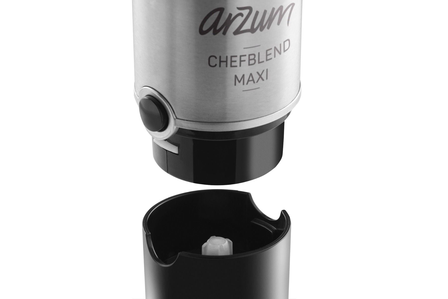 Arzum Chefblend Maxi Staafmixer Set - 1000 W - Traploze snelheidsinstelling - Maatbeker - Mixbeker - Zwart, RVS