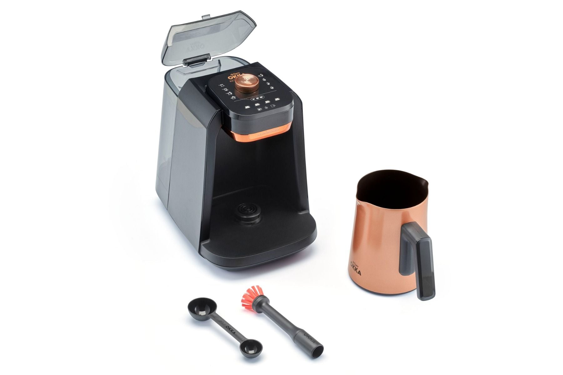 Arzum OKKA Rich Spin Pro Plus OK0038 - Turks Koffiezetapparaat - Koper - 700 Watt - 8 Standen - Ingebouwde Watertank