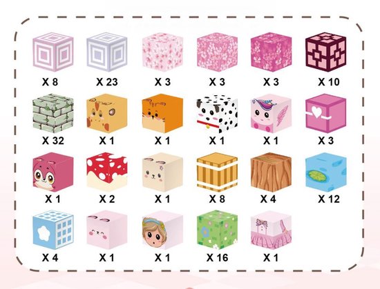 Magnetische Bouwblokken Set - 140 Delig - Roze Magnetische Kubussen - Educatief Constructiespeelgoed voor Kinderen – foto 3