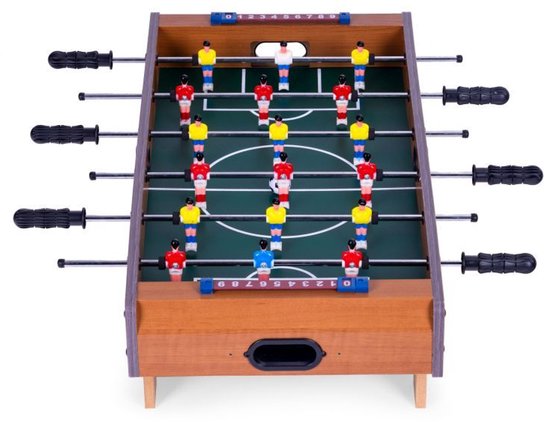 ECOTOYS Mini Tafelvoetbaltafel - 70x35 cm - Hout - Tafelvoetbalspel voor Kinderen – foto 8
