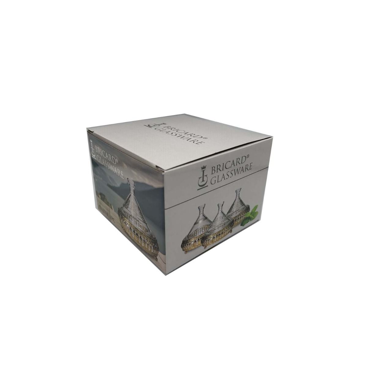 Bricard Almeria, Amuseschaaltje, Set van 2, Mini Tajine Schaaltjes met Deksel, Ø15cm, Goud – verpakking