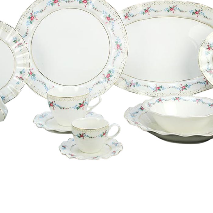 Bricard Dinard Serviesset Wit 84-delig Porselein – productfoto 5