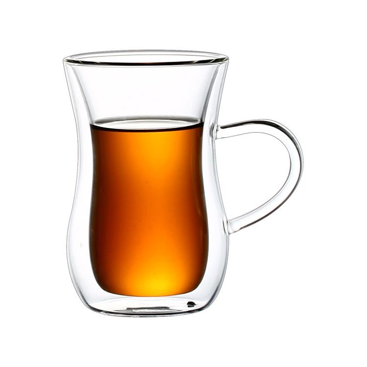 Bricard Dubbelwandige Turkse Theeglazen met Oor, 150ml, 2 Stuks, Dubbelwandige Glazen – aanvullende productfoto 1