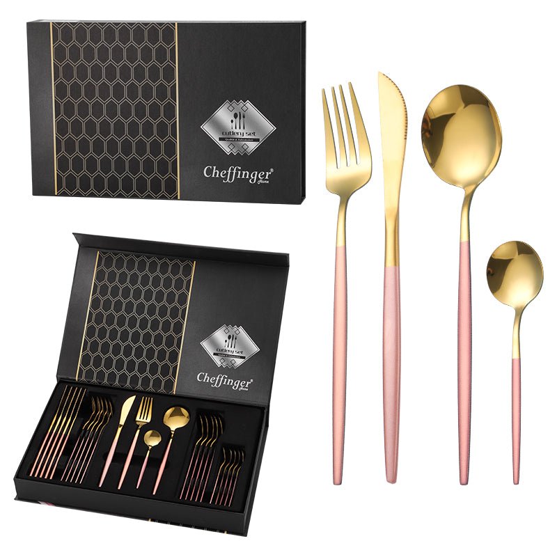 Cheffinger Bestekset - 24 - delig - Voor 6 Personen - TEKZEN