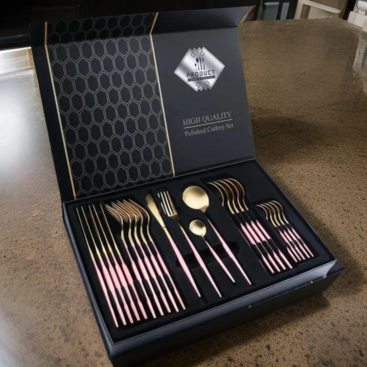 Cheffinger Bestekset - 24 - delig - Voor 6 Personen - TEKZEN