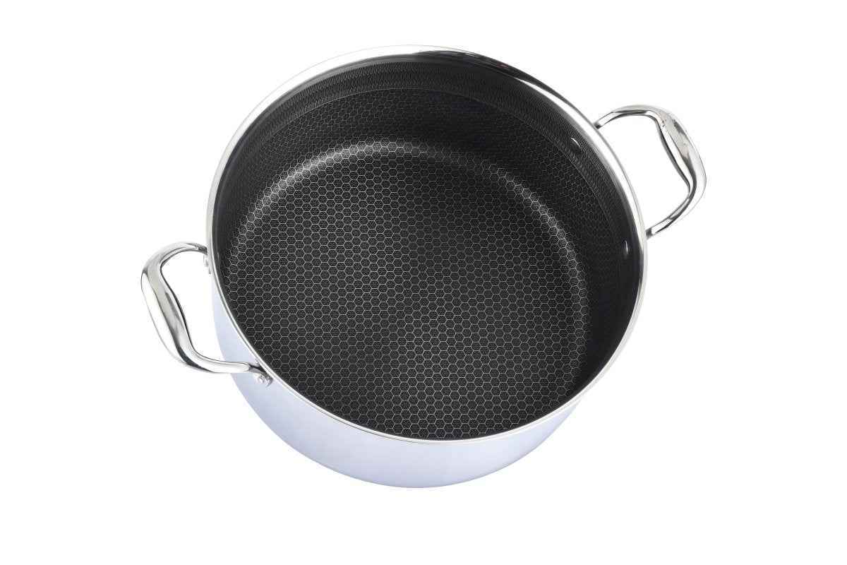 Cheffinger Braadpan met Deksel - 32cm - RVS - Honingraat - Inductie