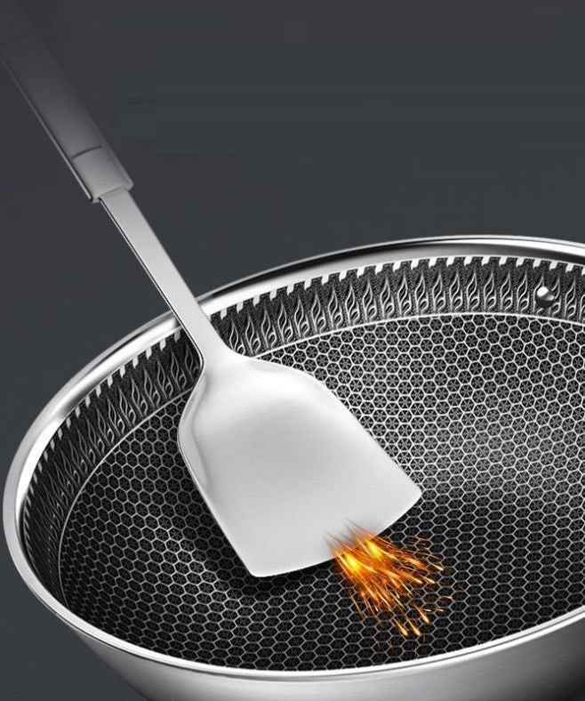 Cheffinger Braadpan met Deksel - 32cm - RVS - Honingraat - Inductie