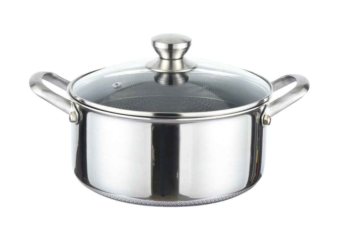 Cheffinger Braadpan met Deksel - 32cm - RVS - Honingraat - Inductie