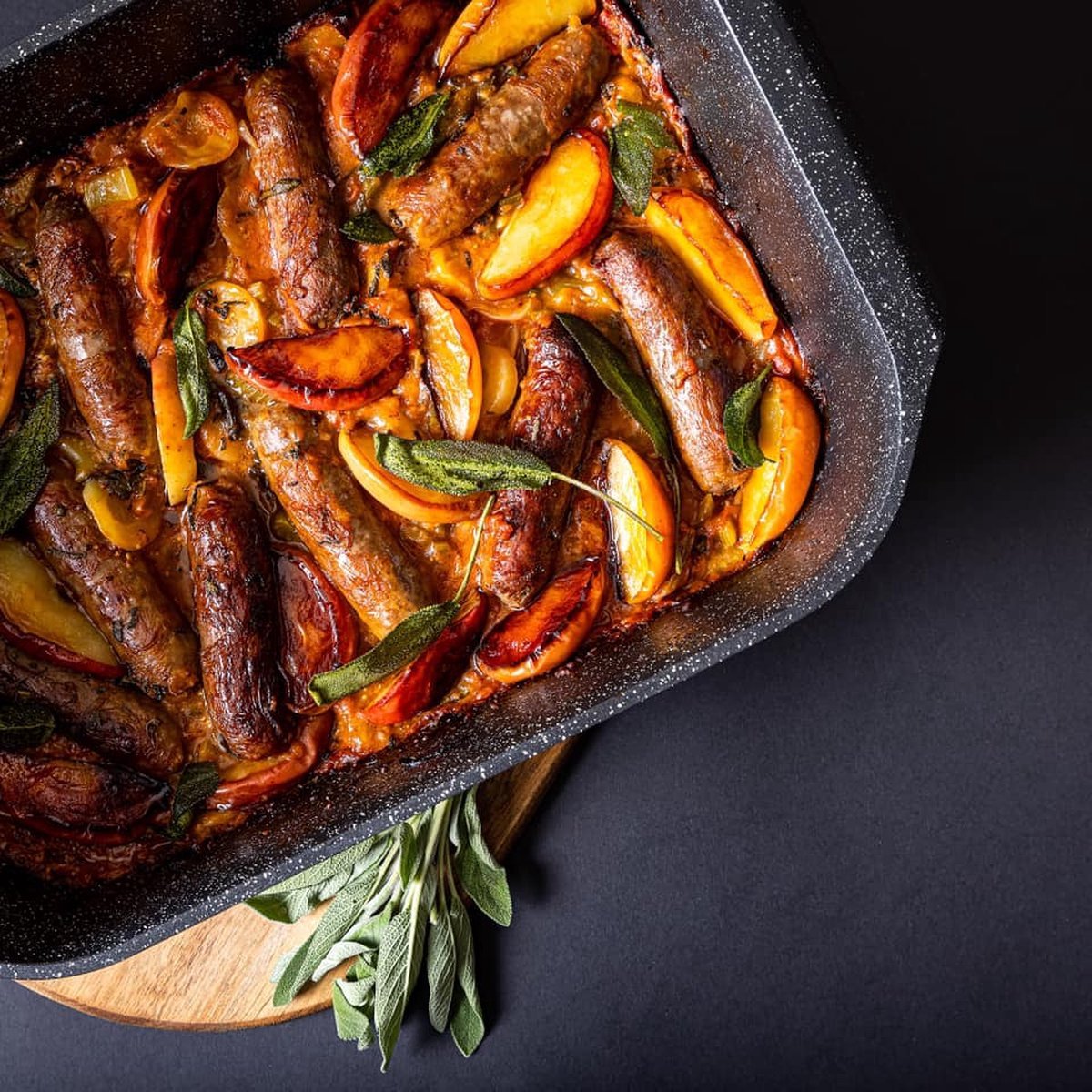 Cheffinger Braadslede met Deksel - 32cm - Zwart - Inductie - Braadslee - TEKZEN