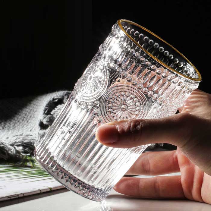 Cheffinger Drinkglazen - Set van 4 - Waterglazen - 400ml - Sapglazen - TEKZEN