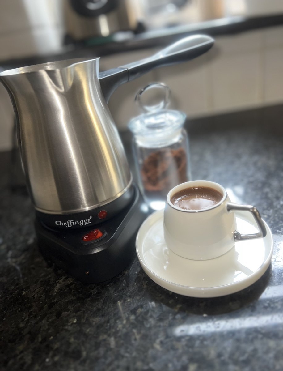 Cheffinger Elektrische Turkse Koffieapparaat - Turkish Coffee - Türk Kahvesi - TEKZEN