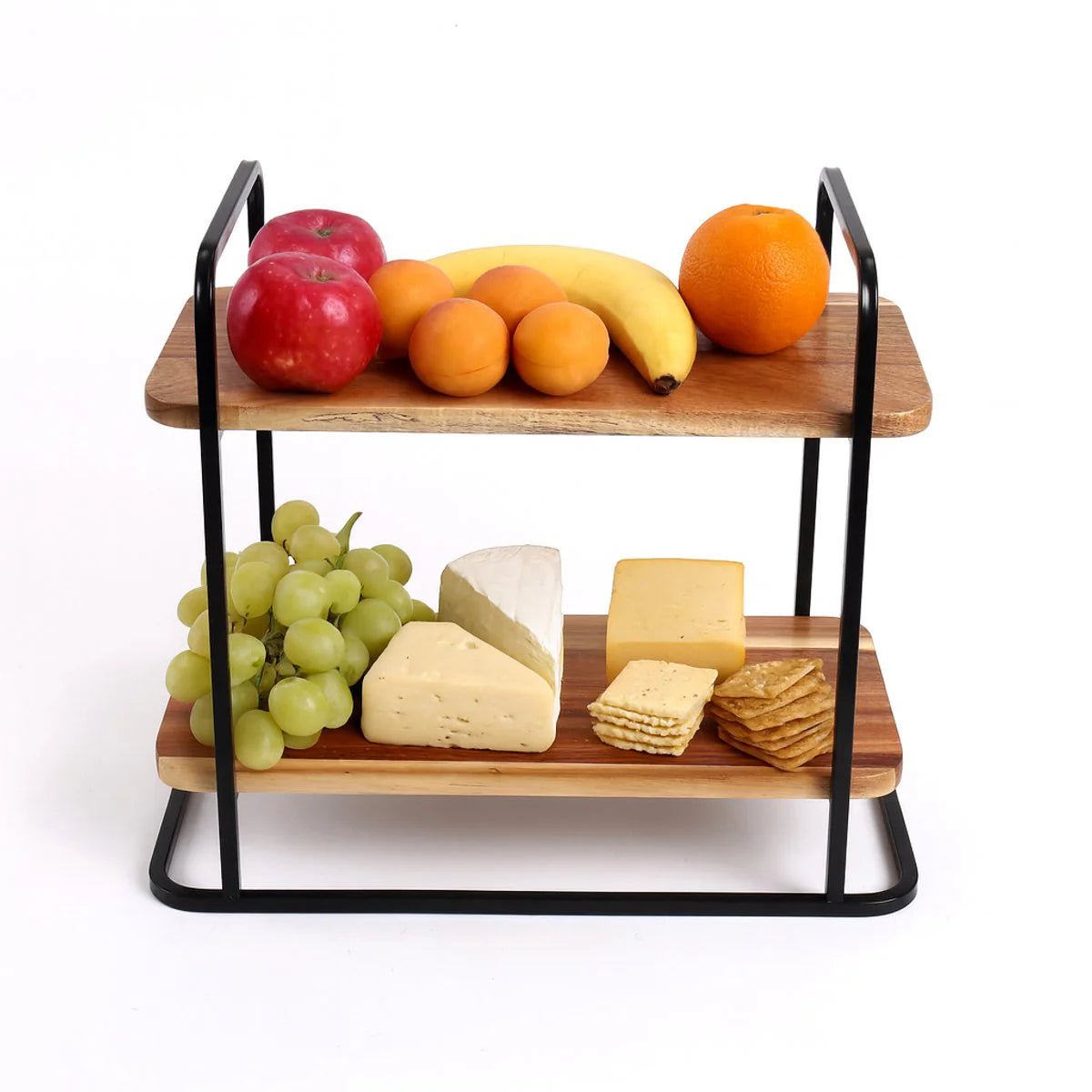 Cheffinger Etagère - 2 - laags - Bamboe - Fruitschaal - Fruitmand - TEKZEN