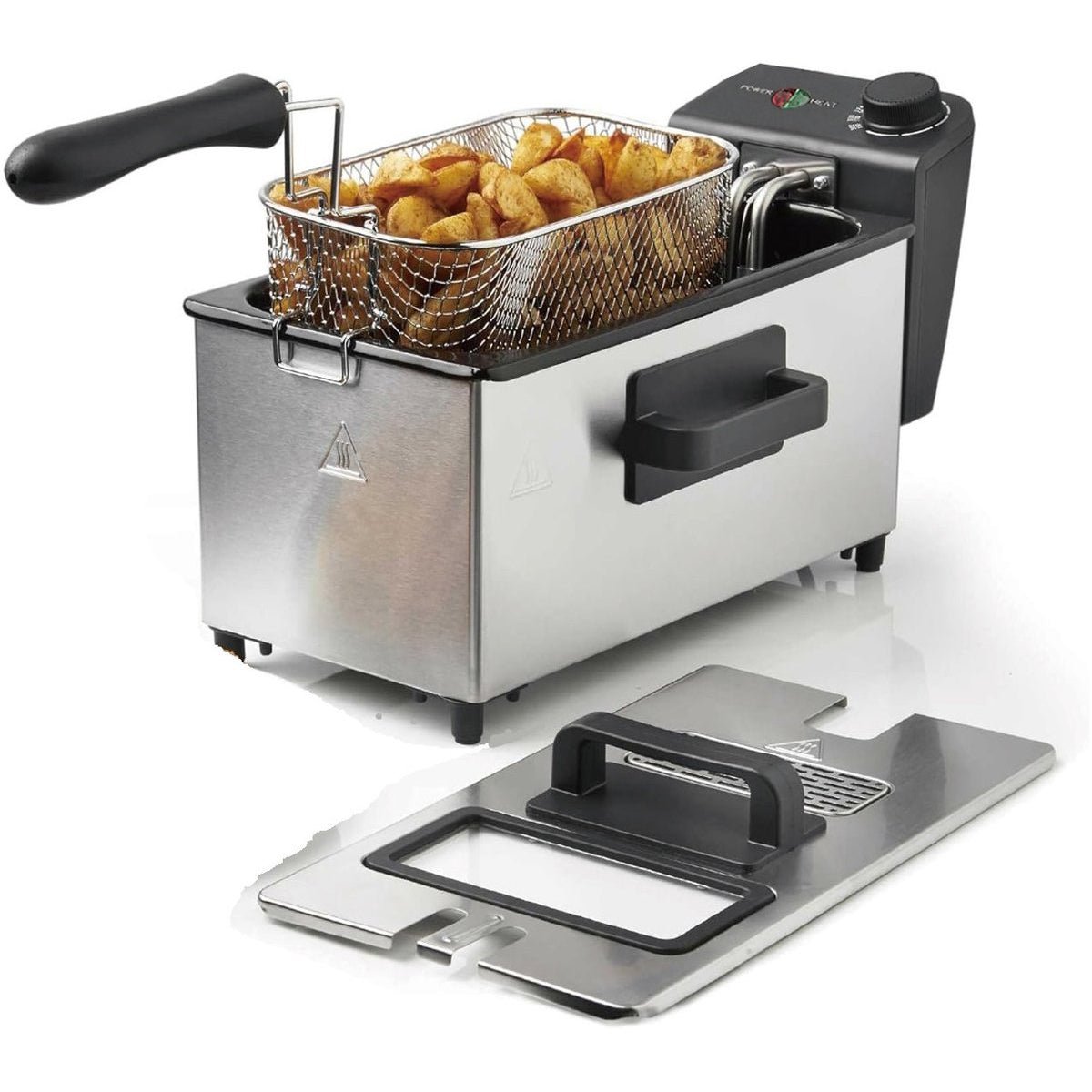 Cheffinger Friteuse - RVS - 2000W - Met Kijkvenster & Uitneembare Frituurmand - Frituurpan - TEKZEN