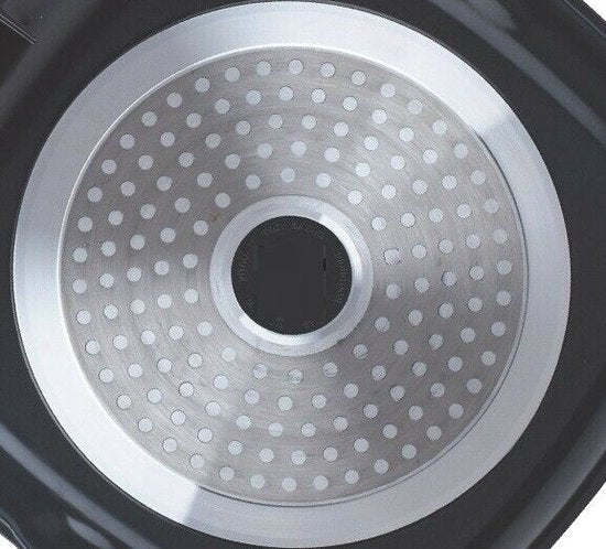 Cheffinger Koekenpan met Deksel - Marmeren Coating - 28cm - Zwart - TEKZEN