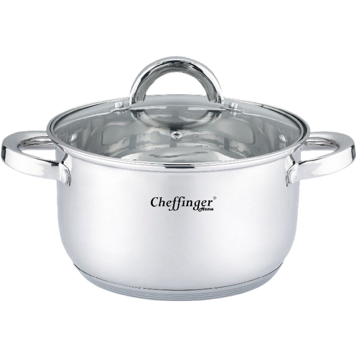 Cheffinger Kochtopf mit Deckel 20cm Edelstahl Induktion
