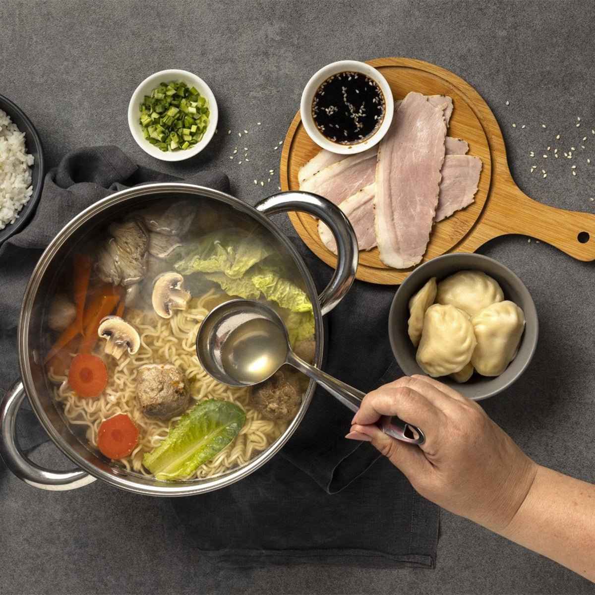 Cheffinger Kookpan met Deksel - 16cm - RVS - Inductie