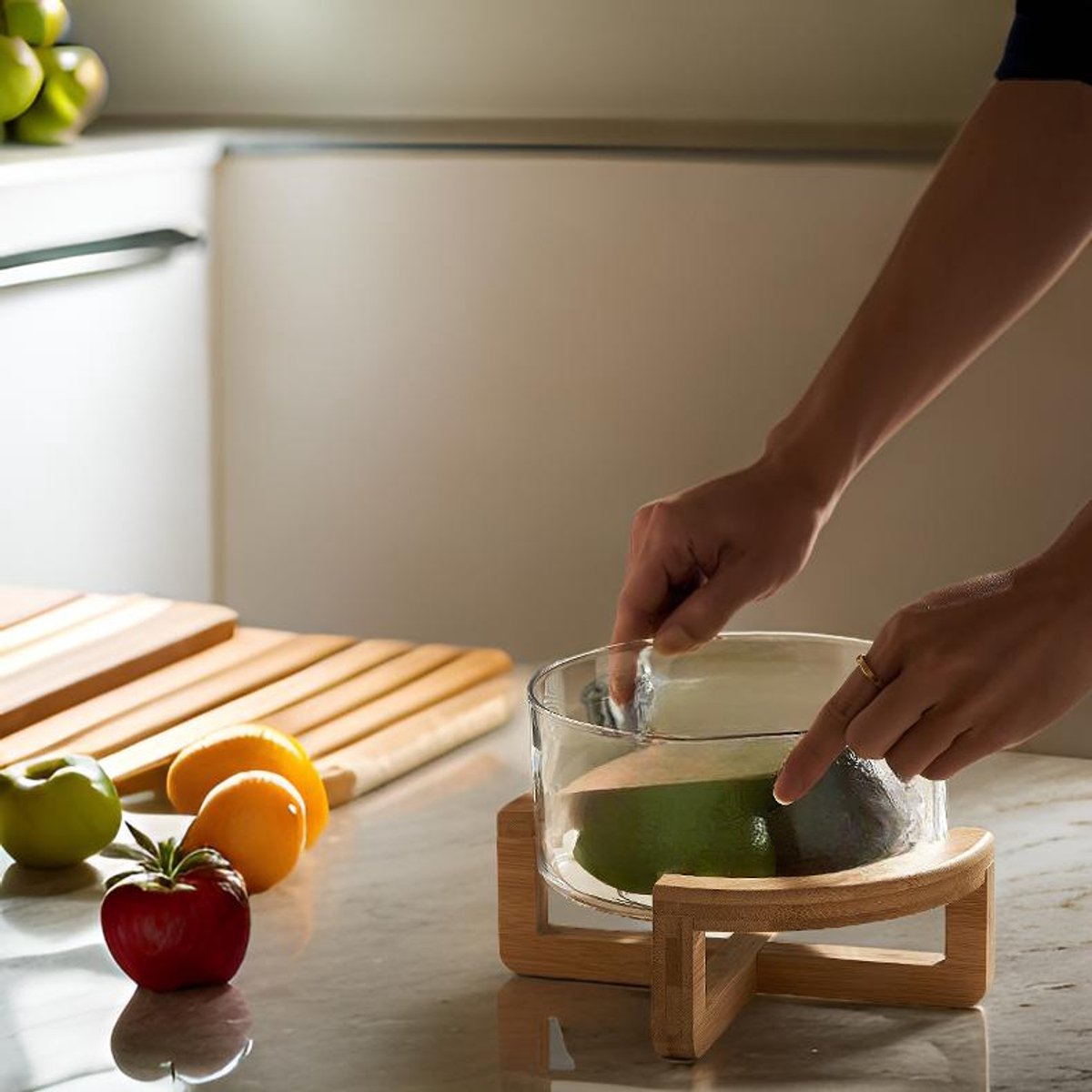 Cheffinger Saladeset - 4 - delig - Bamboe - TEKZEN