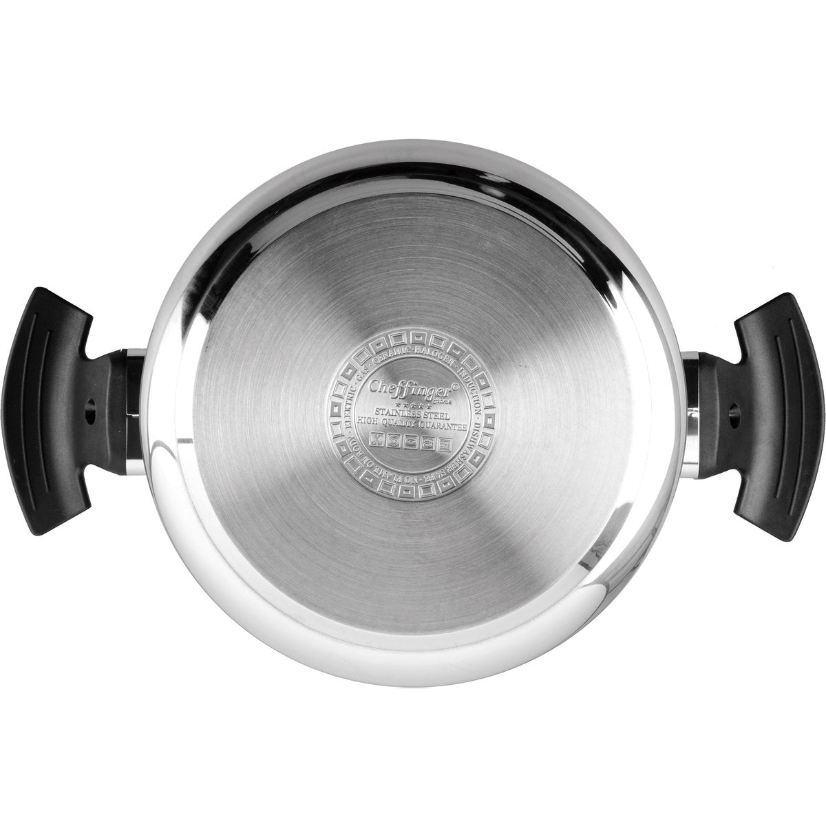 Cheffinger Snelkookpan - 24cm - 8L - RVS - Snelkoker - Inductie - TEKZEN