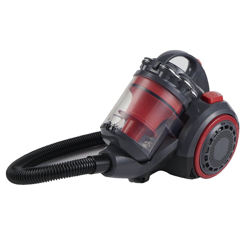 Cheffinger Stofzuiger Zonder Zak - 3L - HEPA Filter - Sterke Zuigkracht - Compact en Licht - Rood - TEKZEN