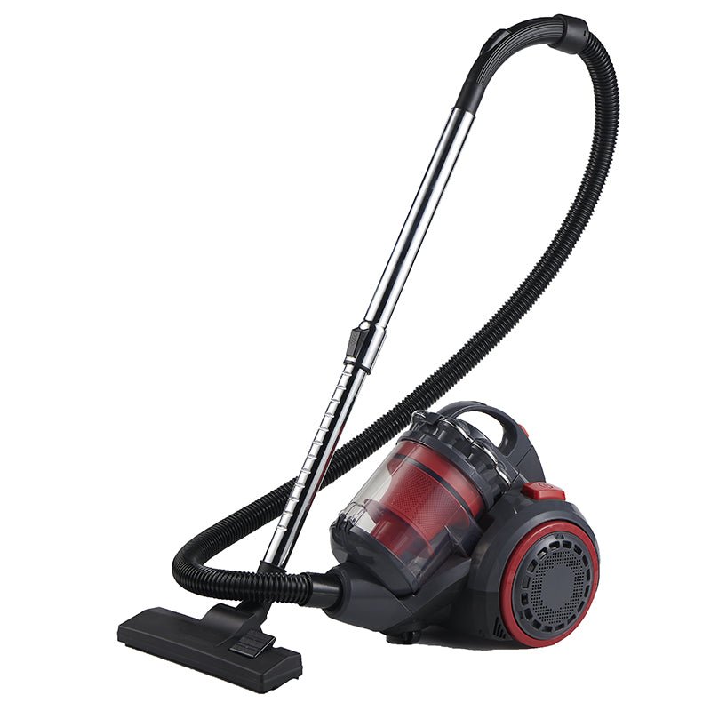 Cheffinger Stofzuiger Zonder Zak - 3L - HEPA Filter - Sterke Zuigkracht - Compact en Licht - Rood - TEKZEN