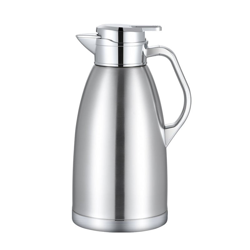 Cheffinger Thermoskan 2.3 Liter Zilver - RVS Inox - Themosfles - Isoleerkan - TEKZEN