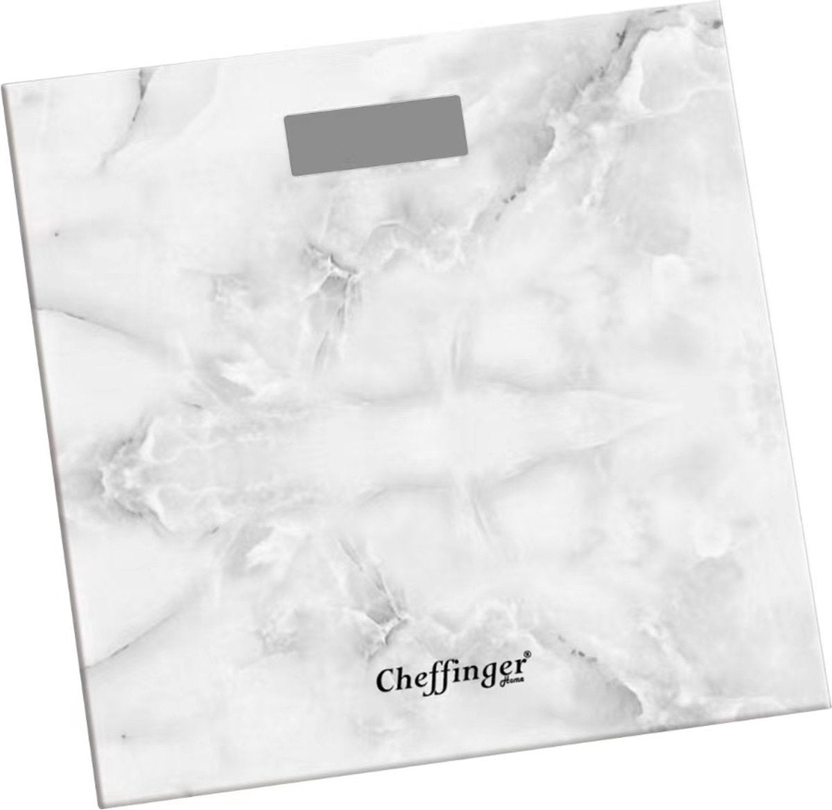 Cheffinger Weegschaal - Personenweegschaal - LCD - Digitaal - 180kg - Marmer Look - TEKZEN