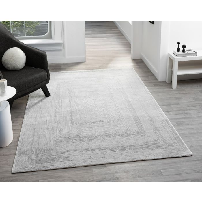 Cinar Carpets Elyse D278A - Vloerkleed Grijs - 10 mm