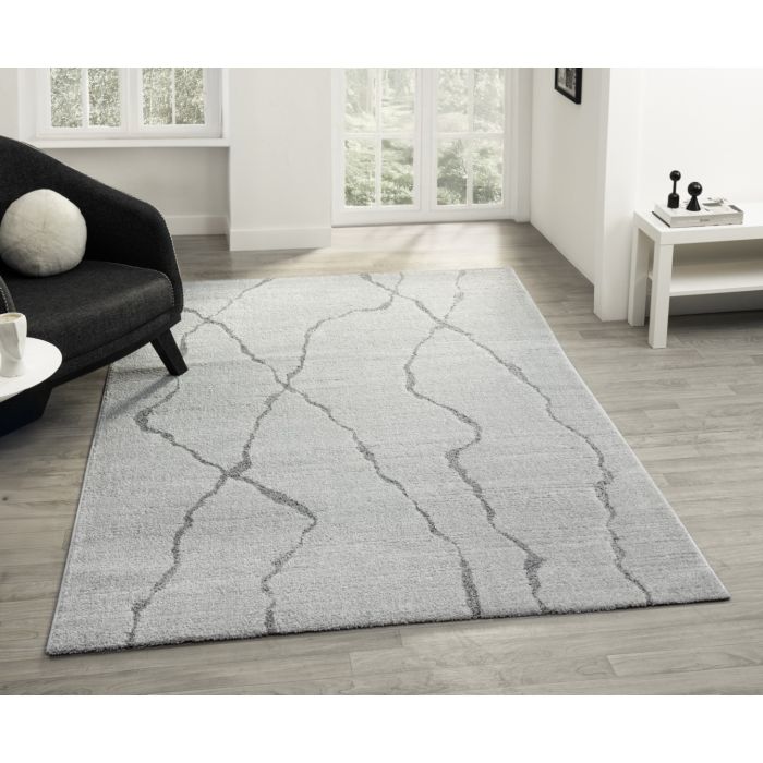Cinar Carpets Luna D320A - Vloerkleed Lichtgrijs - 13 mm
