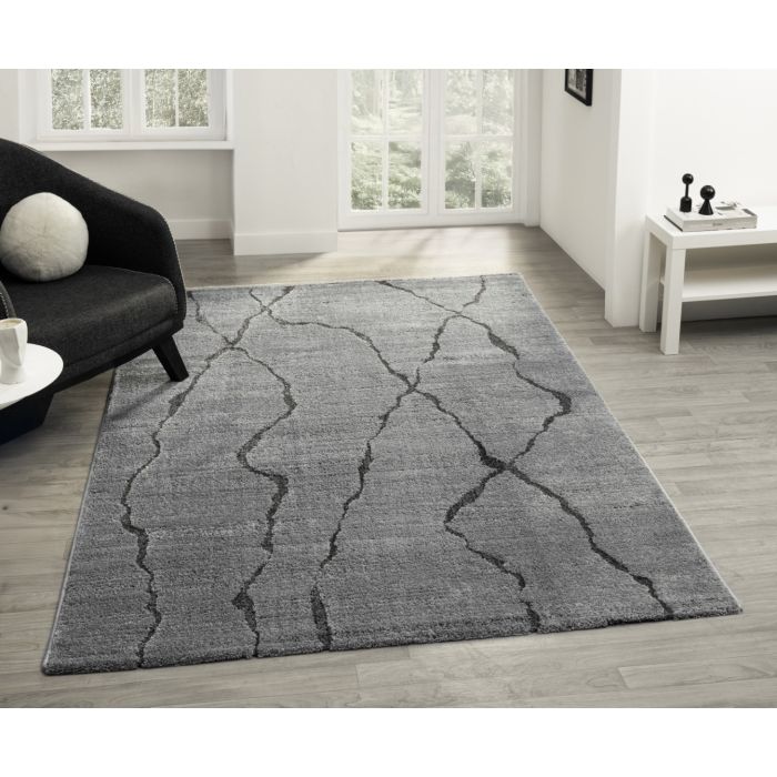 Cinar Carpets Luna D320A - Vloerkleed Grijs - 13 mm