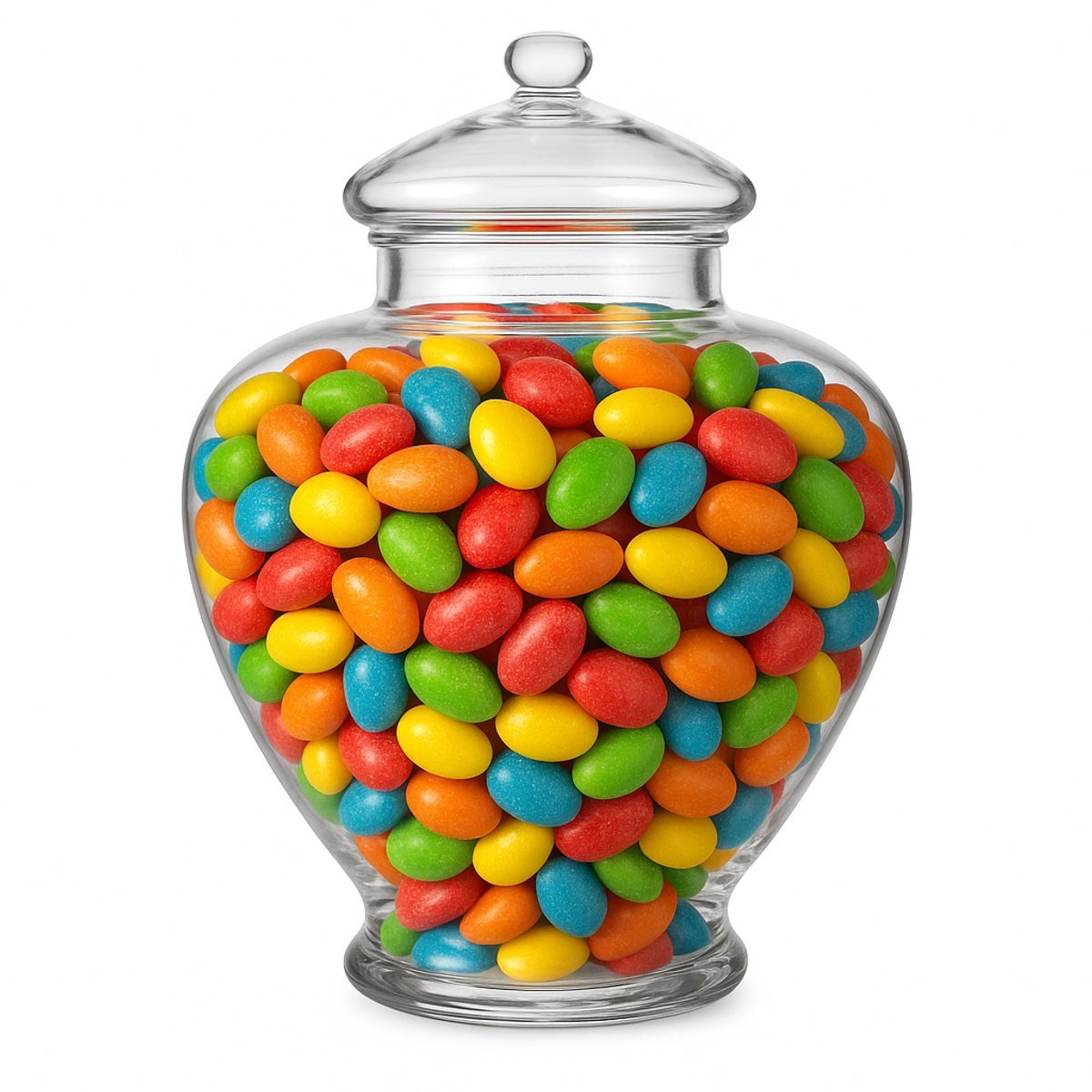 Glozini Glazen Snoeppot met Deksel - 20cm - TEKZEN