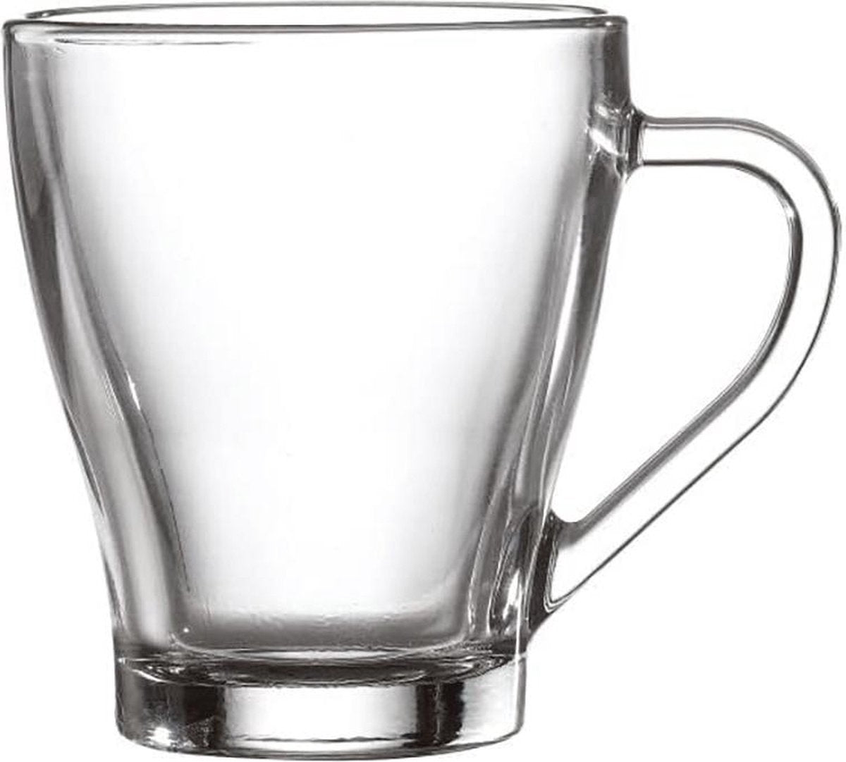 Glozini Theeglazen met Oor - 250ml - Set van 6 - Theeglas - Theekopjes - Theeglas - TEKZEN