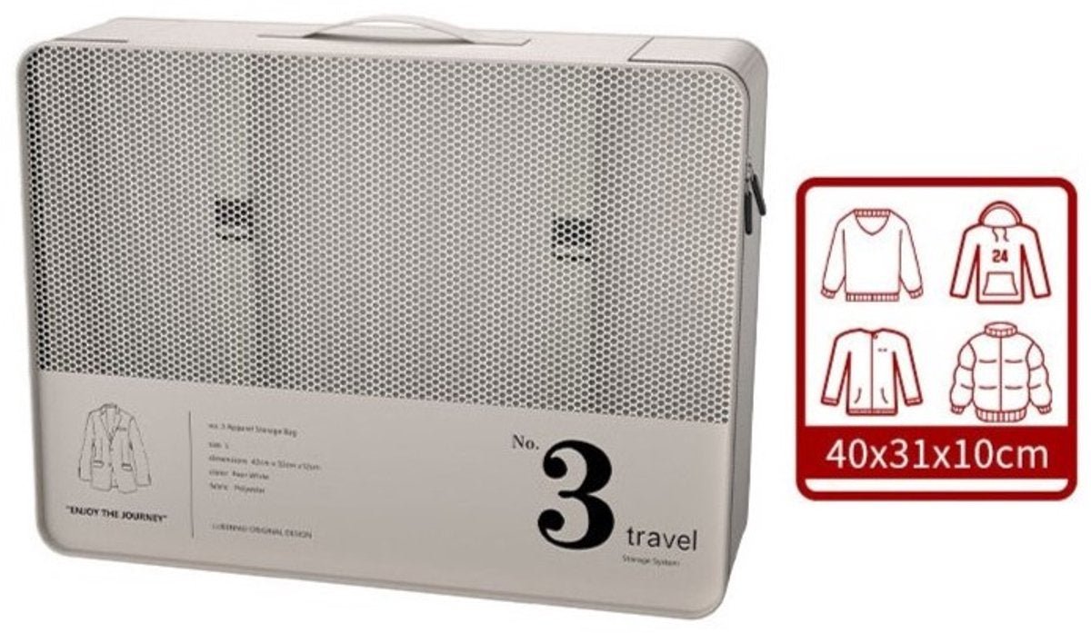 Hauskraft Packing Cube - 7 - delig - Zwart - Koffer Organizer Set - Backpack en Koffer - Travel Cubes - TEKZEN