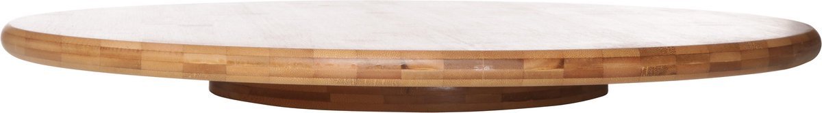 Kadirelli Bamboe Draaitafel - 50cm - Draaiplateau voor het serveren van kaas, worst & hapjes - TEKZEN