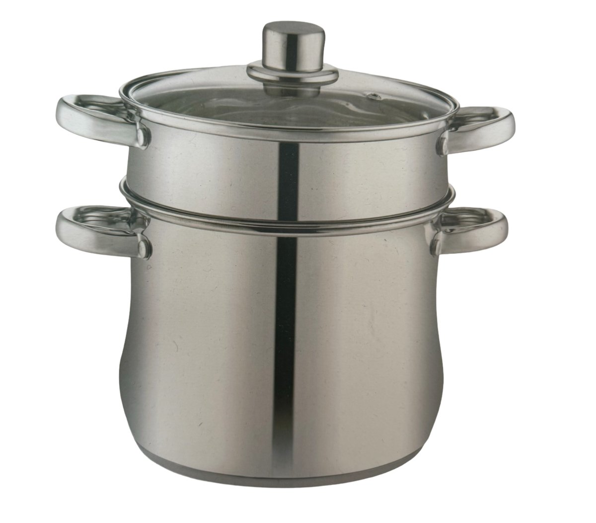 Kadirelli Couscouspan met Deksel - Stoompan - 3 - Delig - Ø24 cm - 8L - RVS - TEKZEN