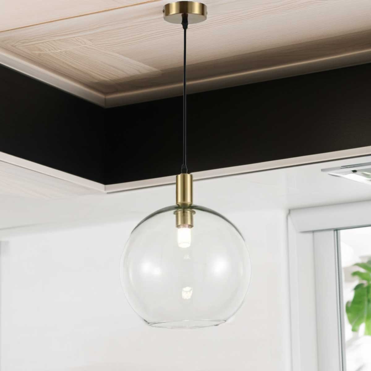 Kadirelli Industriële Plafondlamp - 1x E27 - 40W - Kroonluchter - Hanglamp - Luxe Goudenlamp - TEKZEN