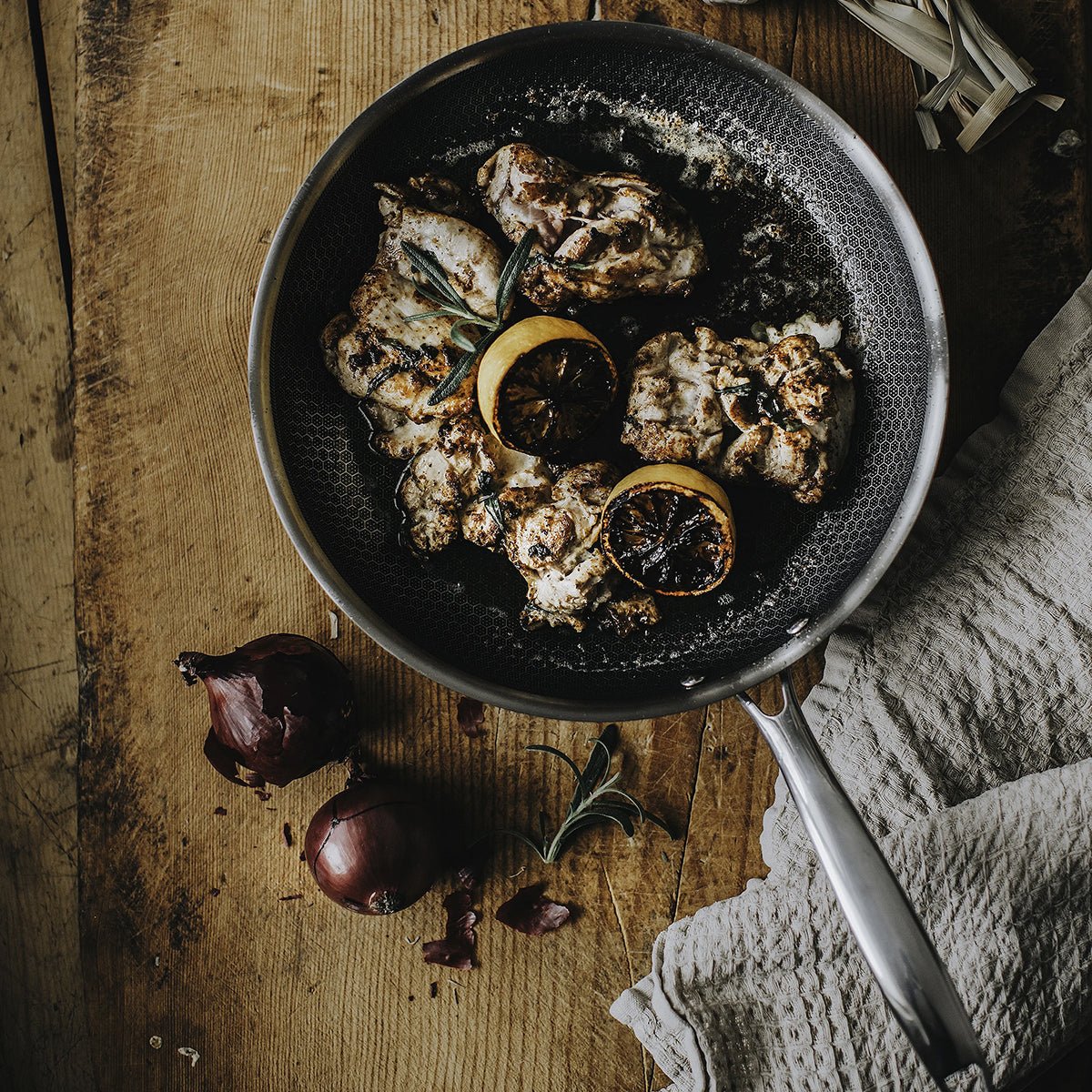 Kadirelli Koekenpan - 28cm - RVS - Honingraat - Inductie - TEKZEN