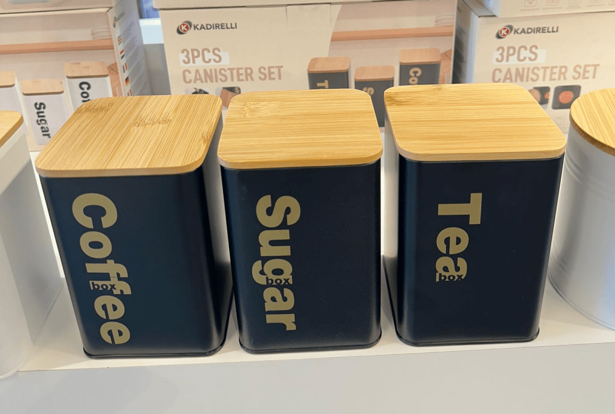 Kadirelli Voorraadbussen met Bamboe deksel - Koffie, Thee en Suiker - TEKZEN